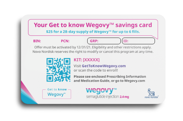 Get To Know Wegovy   Savings Card 2x 